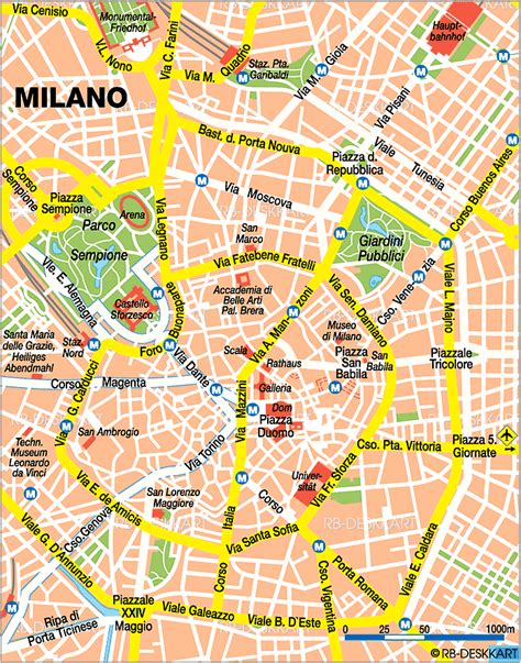 map of milan italy.